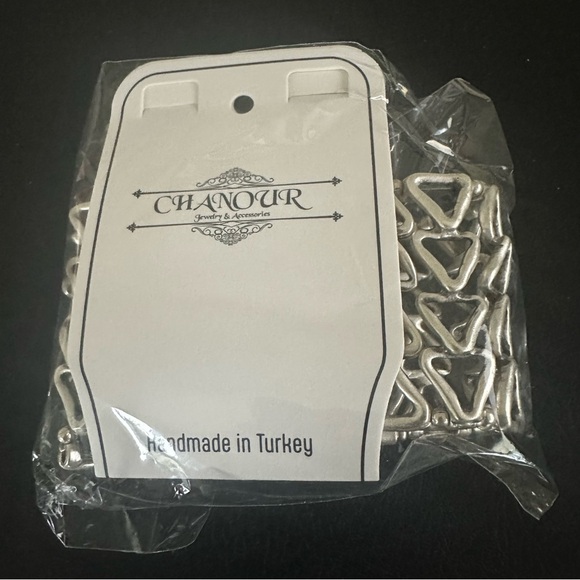 Wide Silver Plated Geometric Triangle Boho Cuff Bracelet | Handmade NWT - Picture 12 of 14